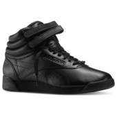 Freestyle Hi Black / Black / Black - Reebok - J92633