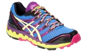 Asics Gel-Fuji Sensor 3 - Powder Blue/Flash Yellow/Onyx - T4E5N - Womens Trail Shoes